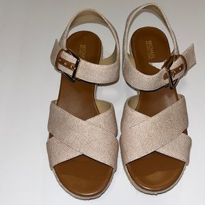 MICHAEL Michael Kors Espadrille Canvas Wedges
